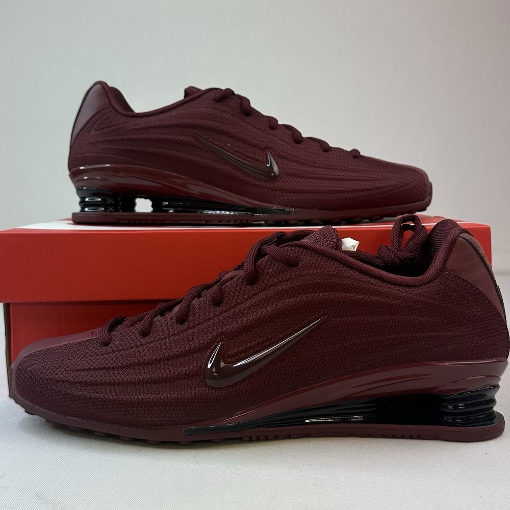 Nike‎ Shox Z Women's Size 7.5 Dark Team Red Shoes Sneakers HQ7540-600